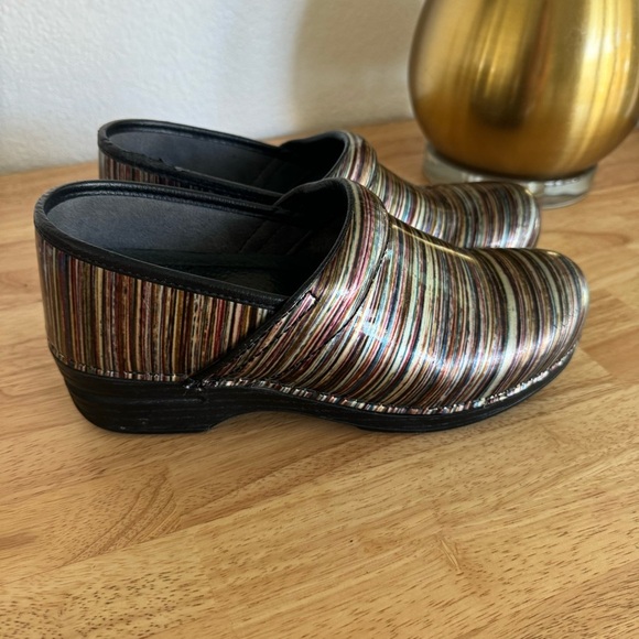Dansko Profesional Nurse Multicolored Patent Leather Clogs Size EU 40 US 9.5/10 - Picture 16 of 16
